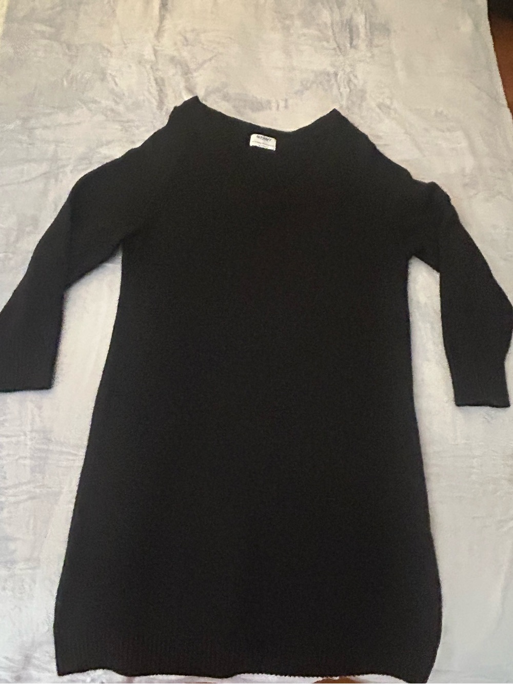 Old Navy Black Long Sleeve Knit Dress Women’s Large